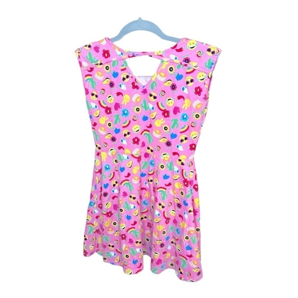 B004. The Children’s Place Pink Emoji Sleeveless Dress Girls Large (10-12)